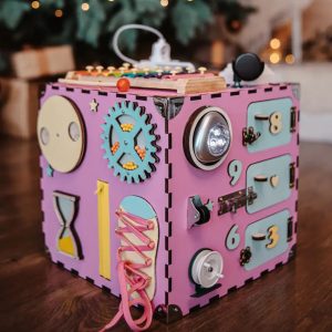 Alternative view of Розвиваюча іграшка Бізікуб Temple Group 30х30х30см Рожевий