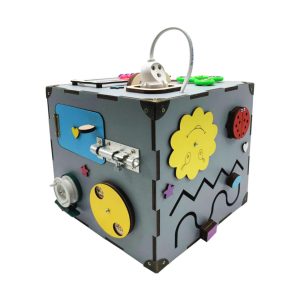 Alternative view of Розвиваюча іграшка Бізікуб Temple Group 23х23х23 см Сірий