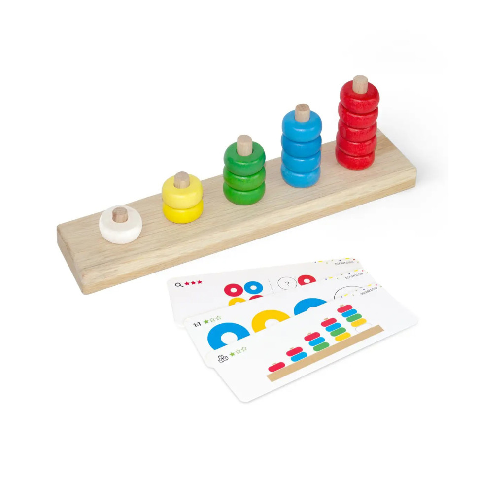 Дитяча розвиваюча гра "Пірамідка-лічилочка" Igroteco Дитяча розвиваюча гра "Пірамідка-лічилочка" Igroteco