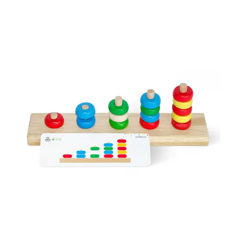 Дитяча розвиваюча гра "Пірамідка-лічилочка" Igroteco Дитяча розвиваюча гра "Пірамідка-лічилочка" Igroteco - Зображення 2