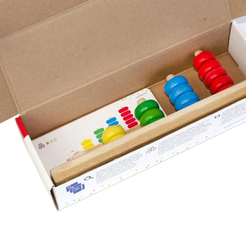 Дитяча розвиваюча гра "Пірамідка-лічилочка" Igroteco Дитяча розвиваюча гра "Пірамідка-лічилочка" Igroteco - Зображення 5