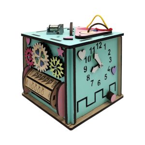 Розвиваюча іграшка Бізикуб Temple Group 15х15х15 см Бірюзовий Розвиваюча іграшка Бізикуб Temple Group 15х15х15 см Бірюзовий