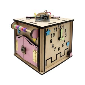 Розвиваюча іграшка Бізикуб Temple Group 15х15х15 см Натуральний Розвиваюча іграшка Бізикуб Temple Group 15х15х15 см Натуральний