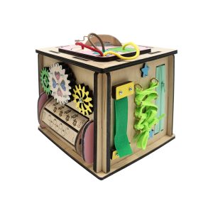 Alternative view of Розвиваюча іграшка Бізикуб Temple Group 15х15х15 см Натуральний