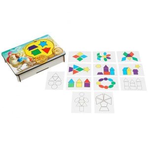 Alternative view of Дерев'яна розвиваюча гра "Фея і карета" танграм