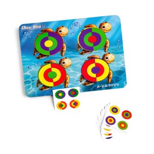 Дерев'яний пазл-сортер "Черепашки - кольори" Ubumblebees із завданнями Дерев'яний пазл-сортер "Черепашки - кольори" Ubumblebees із завданнями