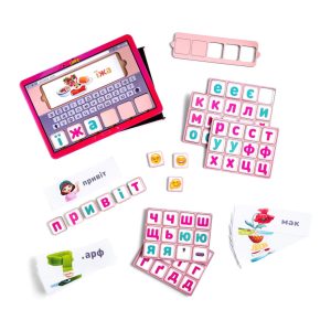 Планшет для дівчаток "Збери слово за картинкою" Ubumblebees українською мовою