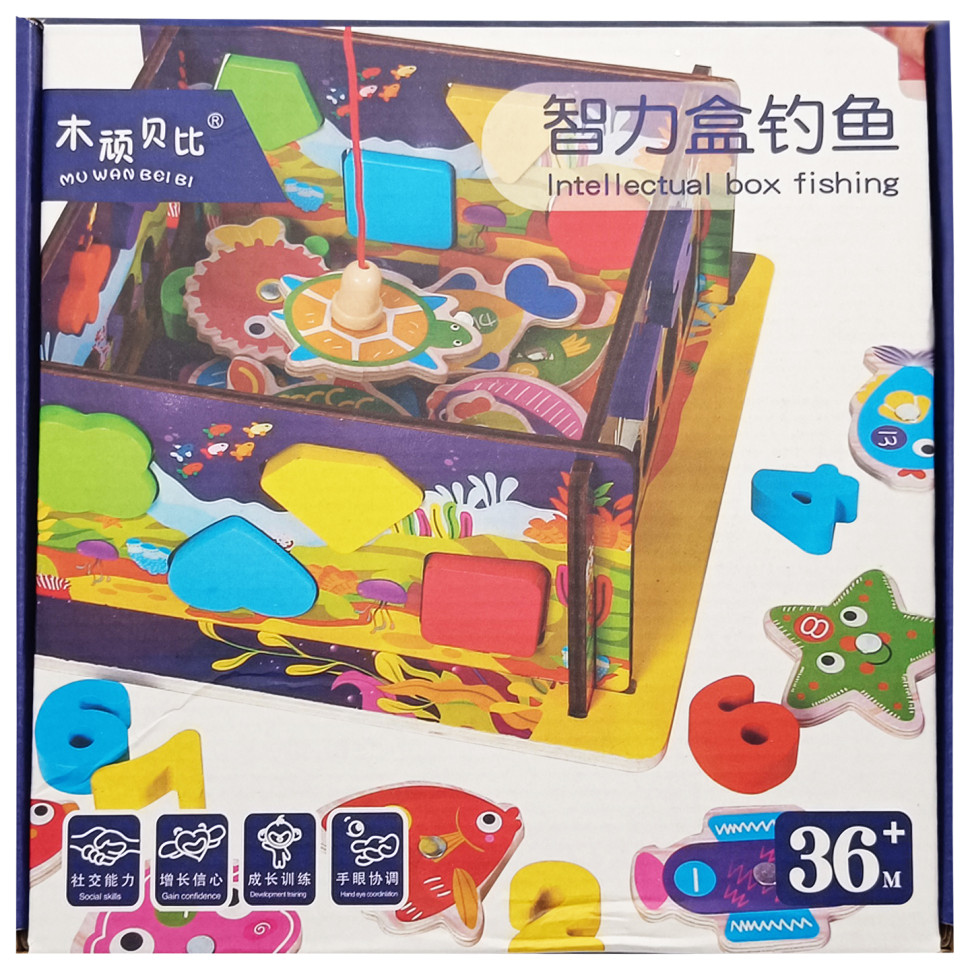 Дерев'яний сортер-рибалка "Океан" стіни-конструктор, математичний та фігурний Дерев'яний сортер-рибалка "Океан" стіни-конструктор, математичний та фігурний - Зображення 4