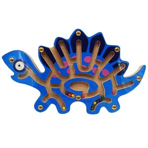 Дерев'яна магнітна іграшка Лабіринт "Стегозавр"