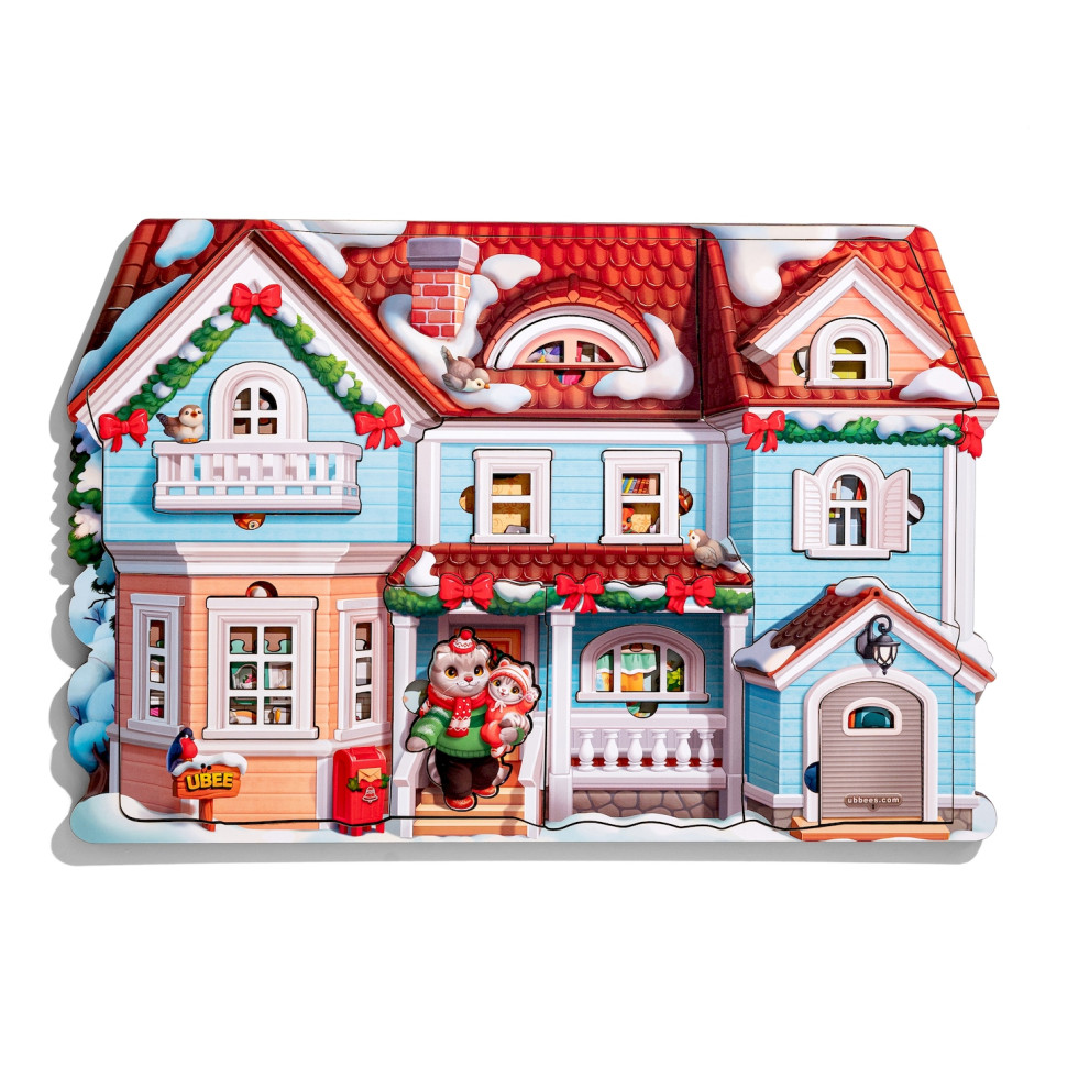 Пазл дитячий фігурний "Котячий дім", 88 елементів Пазл дитячий фігурний "Котячий дім", 88 елементів - Зображення 2