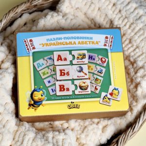 Alternative view of Розвиваючий пазл-половинки "Українська абетка" дерев'яний