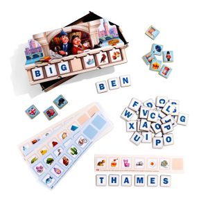 Дерев'яна дитяча розвивальна гра "Ребус" ENG