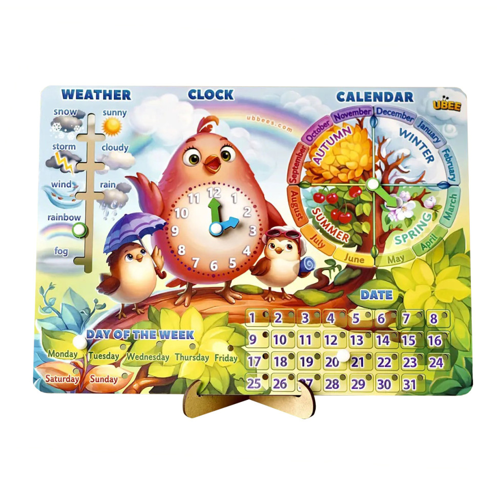 Розвиваюча гра Календар - 2 "Пташка" ENG Розвиваюча гра Календар - 2 "Пташка" ENG