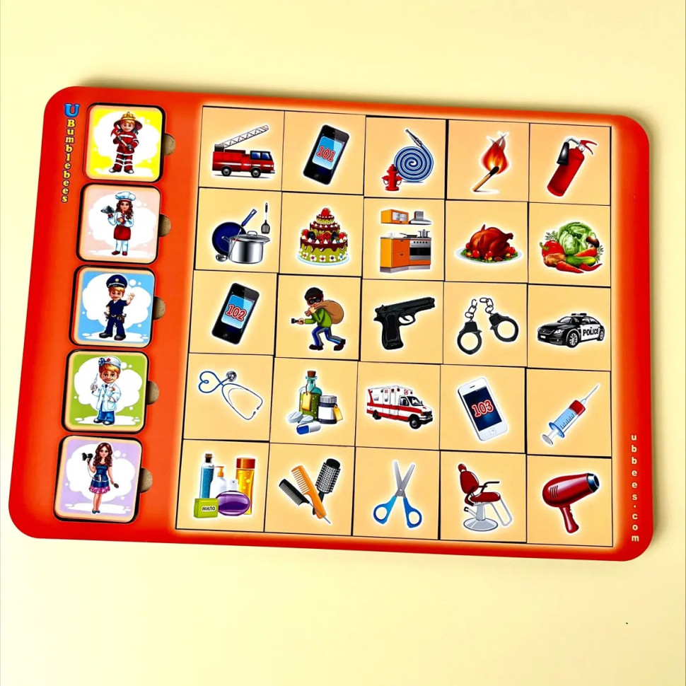 Дерев'яний пазл-вкладиш "Асоціації-професії" Дерев'яний пазл-вкладиш "Асоціації-професії" - Зображення 3