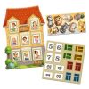 Дерев'яний пазл-вкладиш "Будиночок із завданнями"