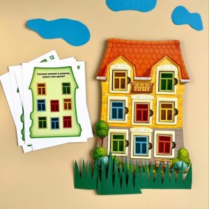 Alternative view of Дерев'яний пазл-вкладиш "Будиночок із завданнями"