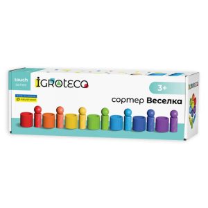 Дерев'яний сортер "Веселка" натуральне дерево Дерев'яний сортер "Веселка" натуральне дерево