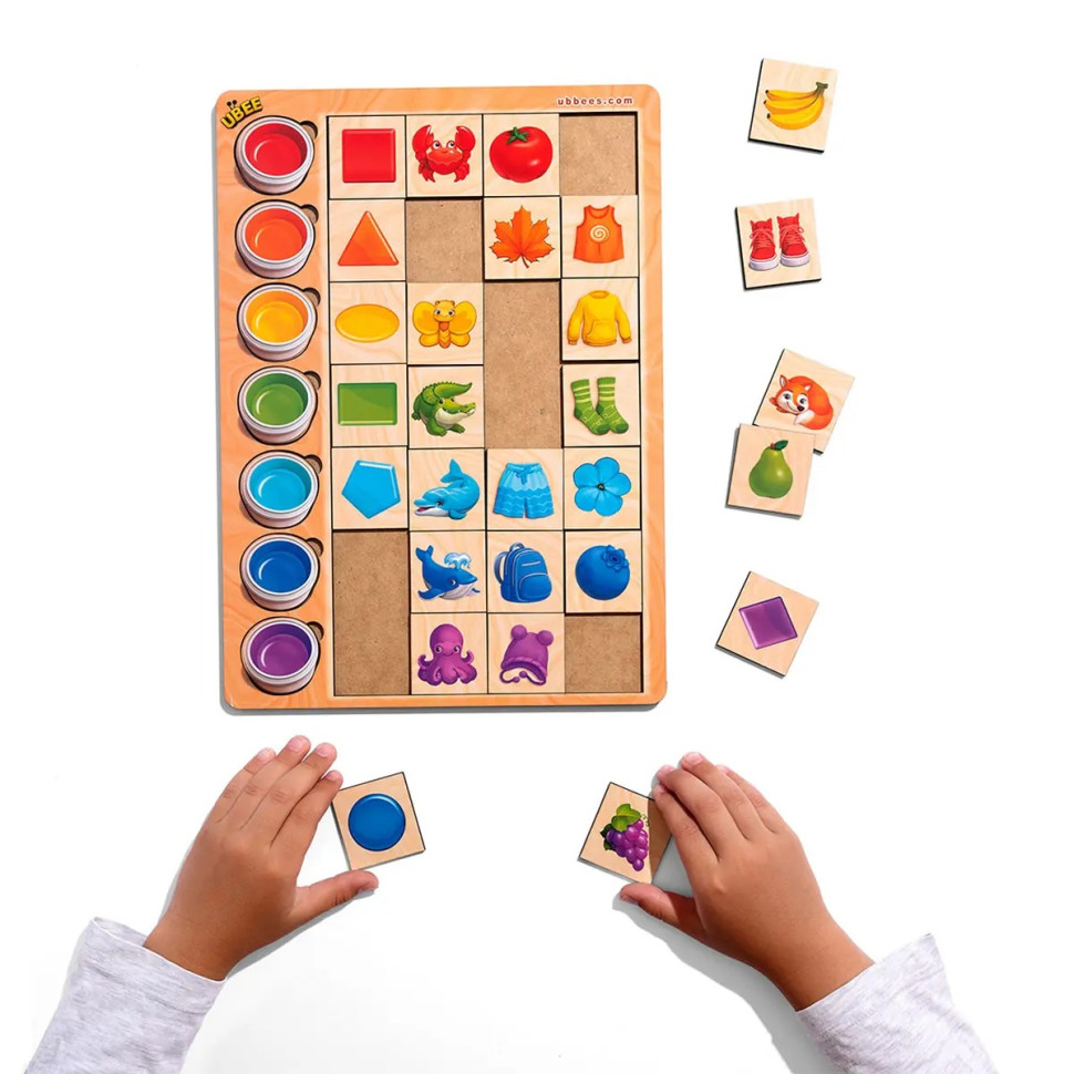 Дерев'яний пазл-вкладиш "Асоціації кольори" Дерев'яний пазл-вкладиш "Асоціації кольори" - Зображення 4