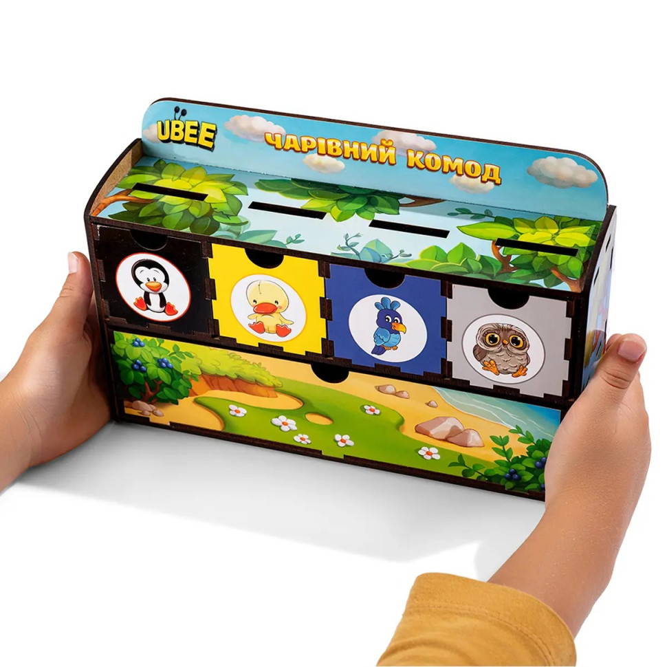 Дерев'яна настільна гра "Птахи" Ubumblebees сортер-комодик Дерев'яна настільна гра "Птахи" Ubumblebees сортер-комодик - Зображення 5