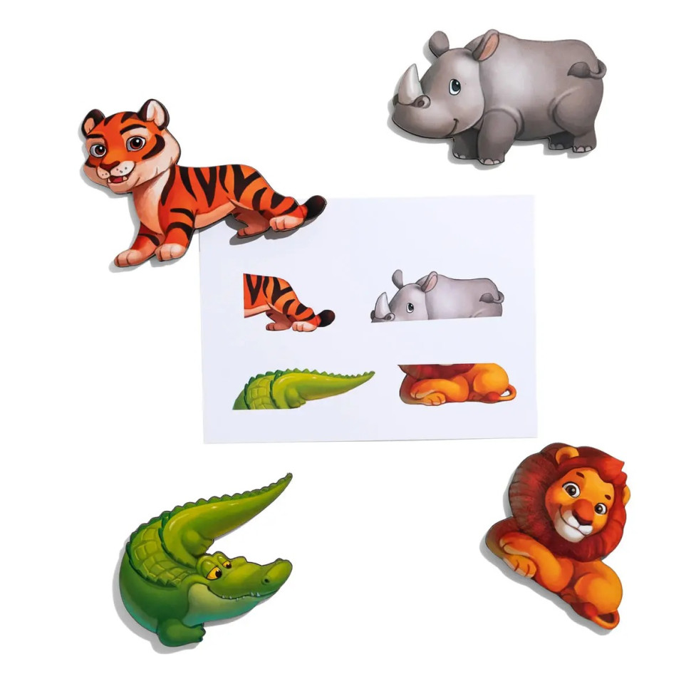 Дерев'яна настільна гра "Повтори за схемою - Африка" Ubumblebees на липучках Дерев'яна настільна гра "Повтори за схемою - Африка" Ubumblebees на липучках - Зображення 6