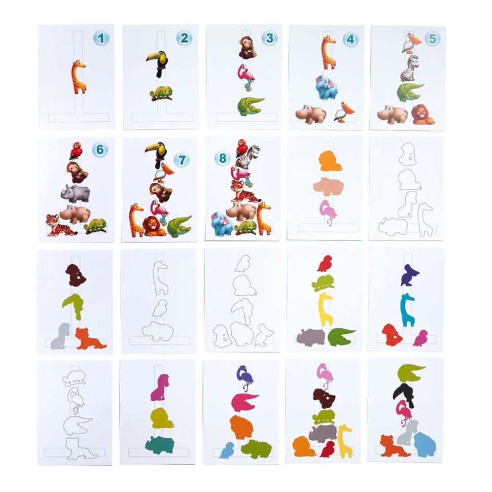 Дерев'яна настільна гра "Повтори за схемою - Африка" Ubumblebees на липучках Дерев'яна настільна гра "Повтори за схемою - Африка" Ubumblebees на липучках - Зображення 7