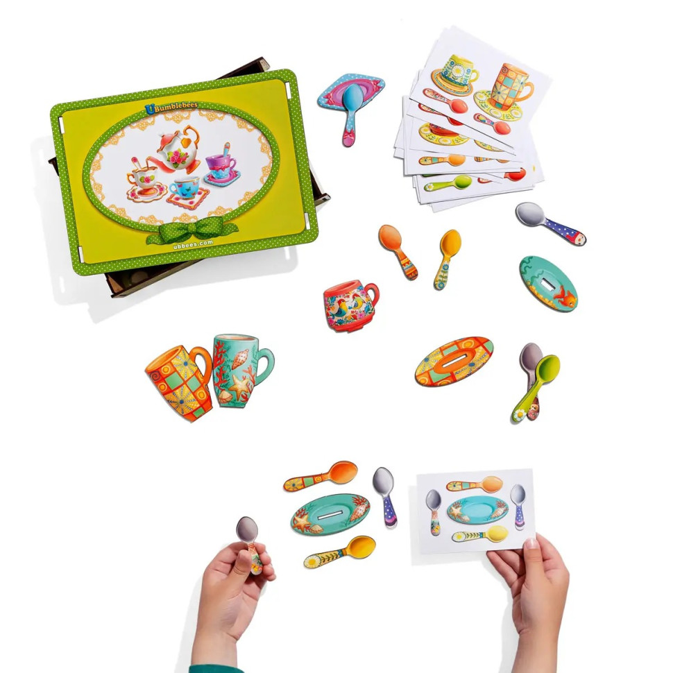 Настільна гра "Веселе чаювання" Ubumblebees дерев'яна Настольная игра «Веселое чаепитие» Ubumblebees деревянная — изображение 4