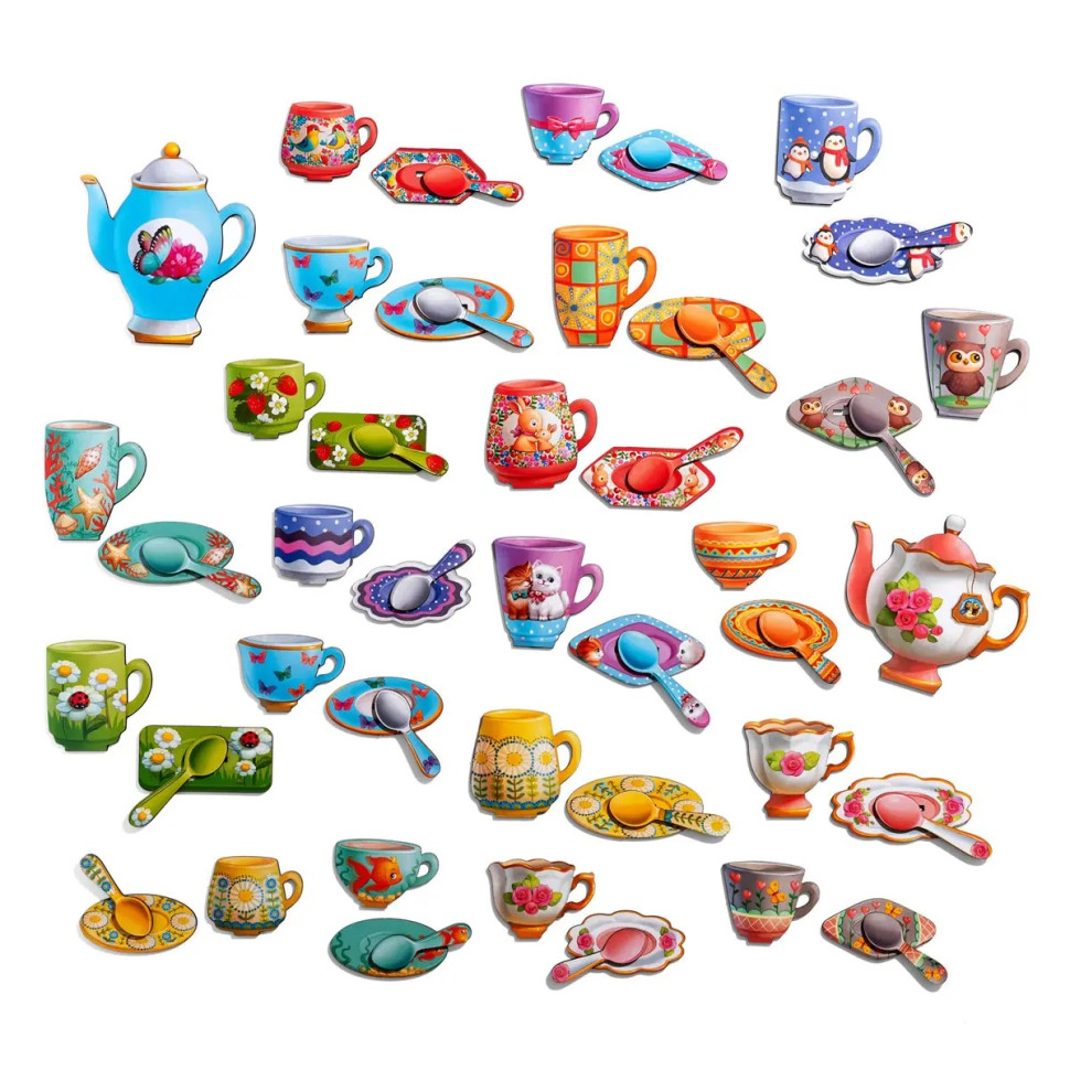 Настільна гра "Веселе чаювання" Ubumblebees дерев'яна Настольная игра «Веселое чаепитие» Ubumblebees деревянная — изображение 6