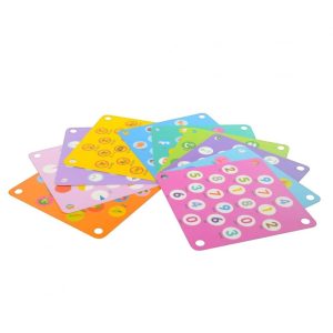 Alternative view of Дитяча розвиваюча дерев'яна іграшка карточки 10 шт