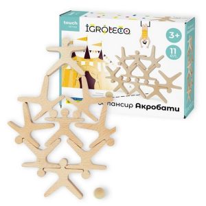 Дитяча розвиваюча гра балансир "Акробати", 11 елементів