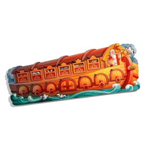 Розвиваючий пазл-вкладиш "Ноїв ковчег" з фоном