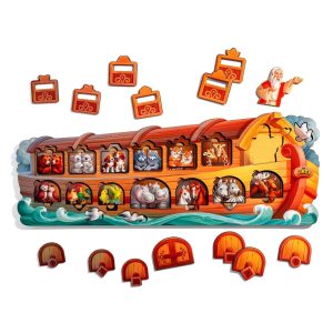 Alternative view of Розвиваючий пазл-вкладиш "Ноїв ковчег" з фоном