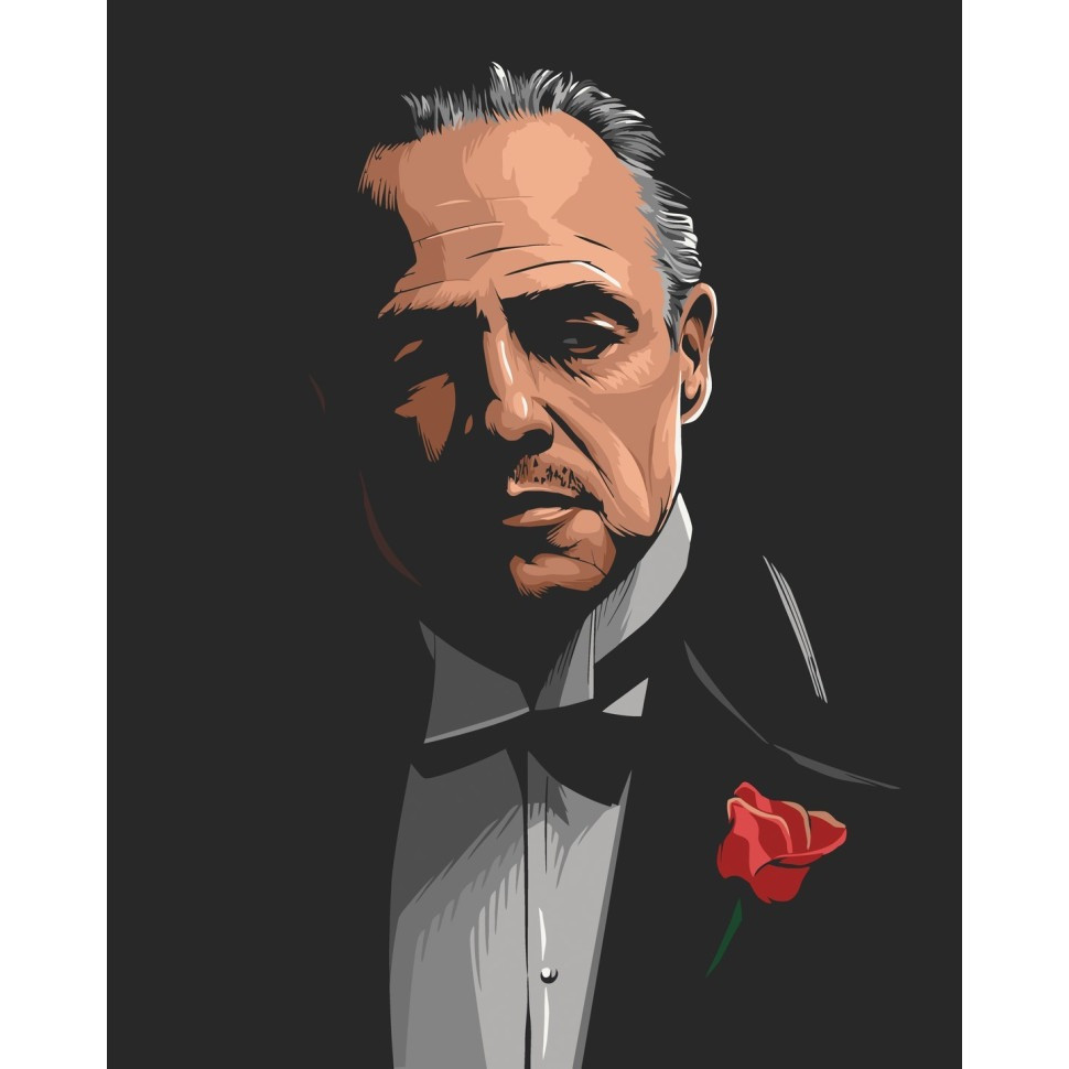 Картина за номерами "Віто Корлеоне" 40х50 см Картина за номерами "Віто Корлеоне" 40х50 см