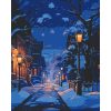Картина за номерами "Зимова ніч" 40х50 см