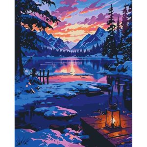 Картина за номерами "Зимовий пейзаж" 40х50 см