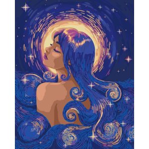 Картина за номерами "Нічна ніжність" 40х50 см