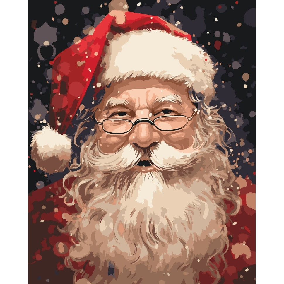 Картина за номерами "Чарівний Санта" 40х50 см Картина по номерам "Волшебный Санта" 40х50 см