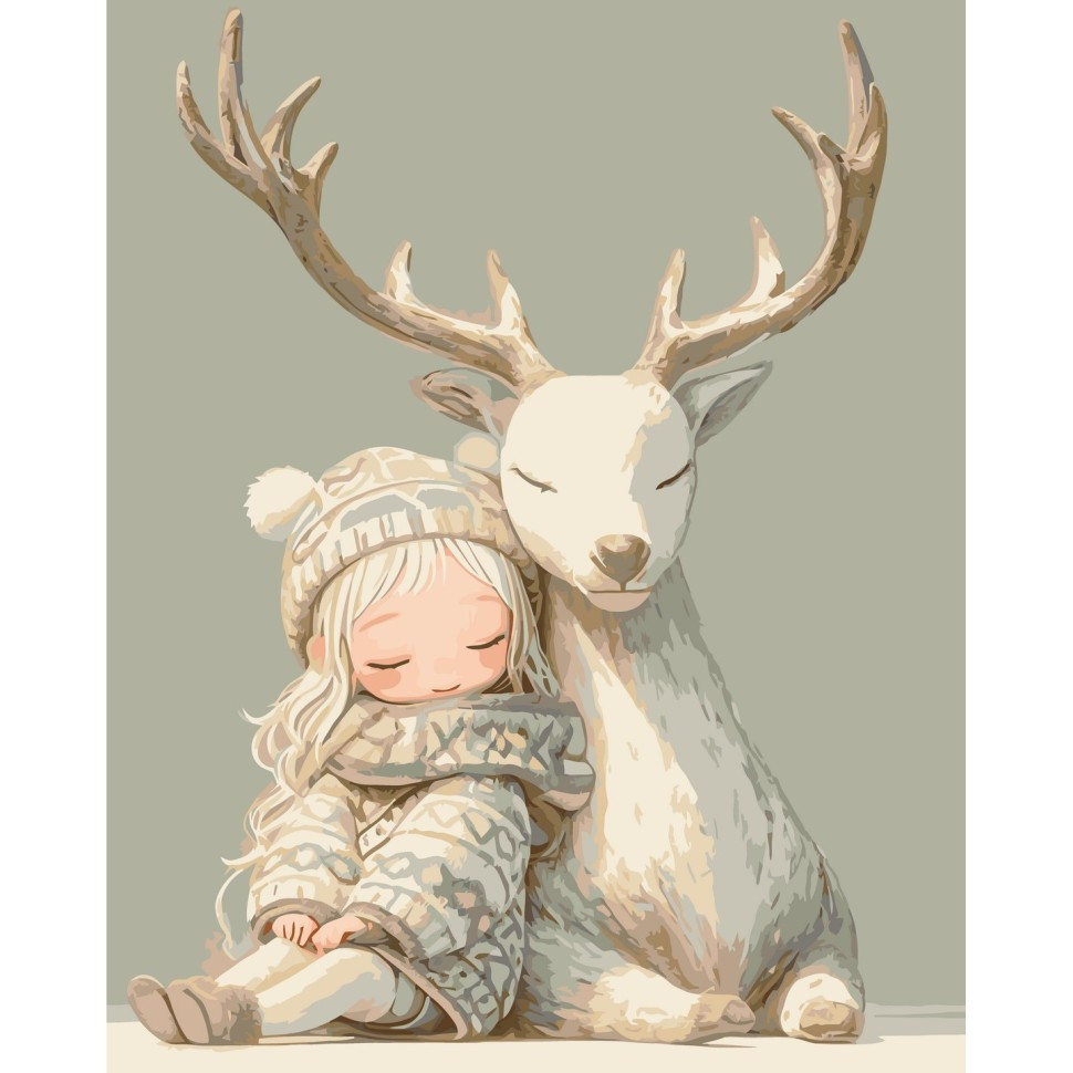 Картина за номерами "Поруч з другом" 40х50 см Картина по номерам "Рядом с другом" 40х50 см