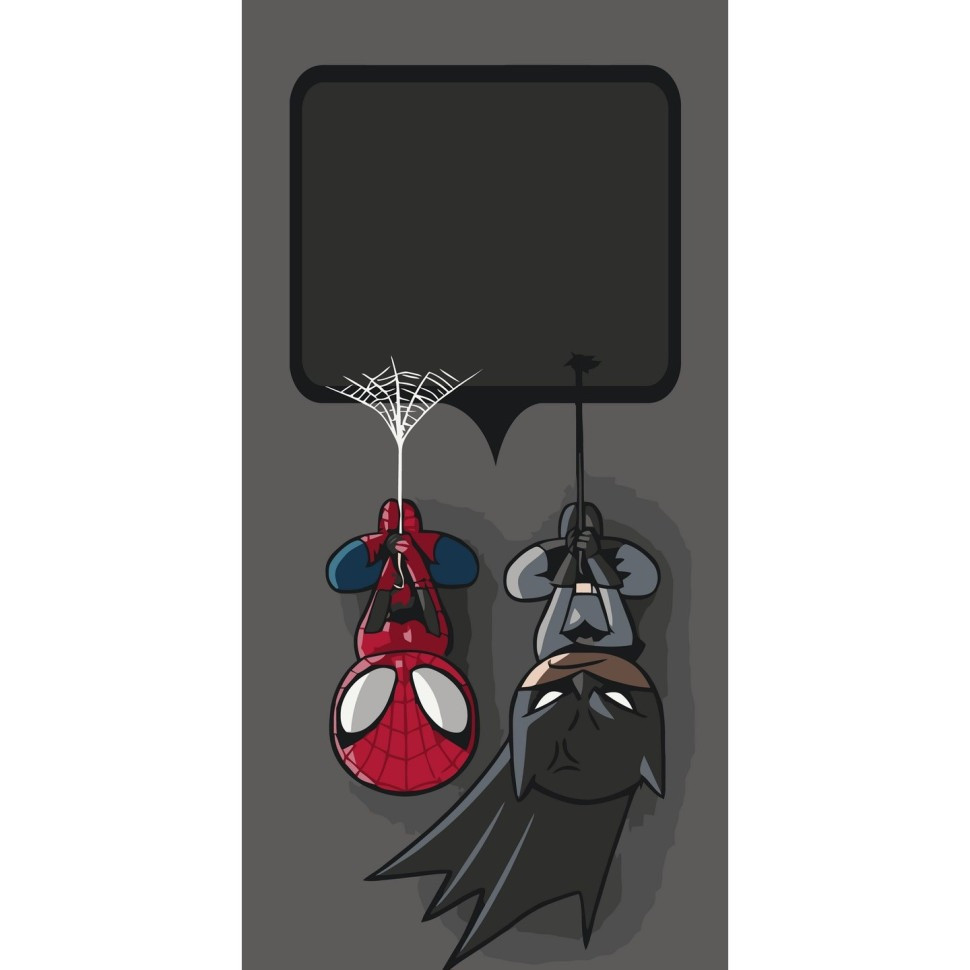 Листівка за номерами "Супергерої" 40х80 см Листівка за номерами "Супергерої" 40х80 см