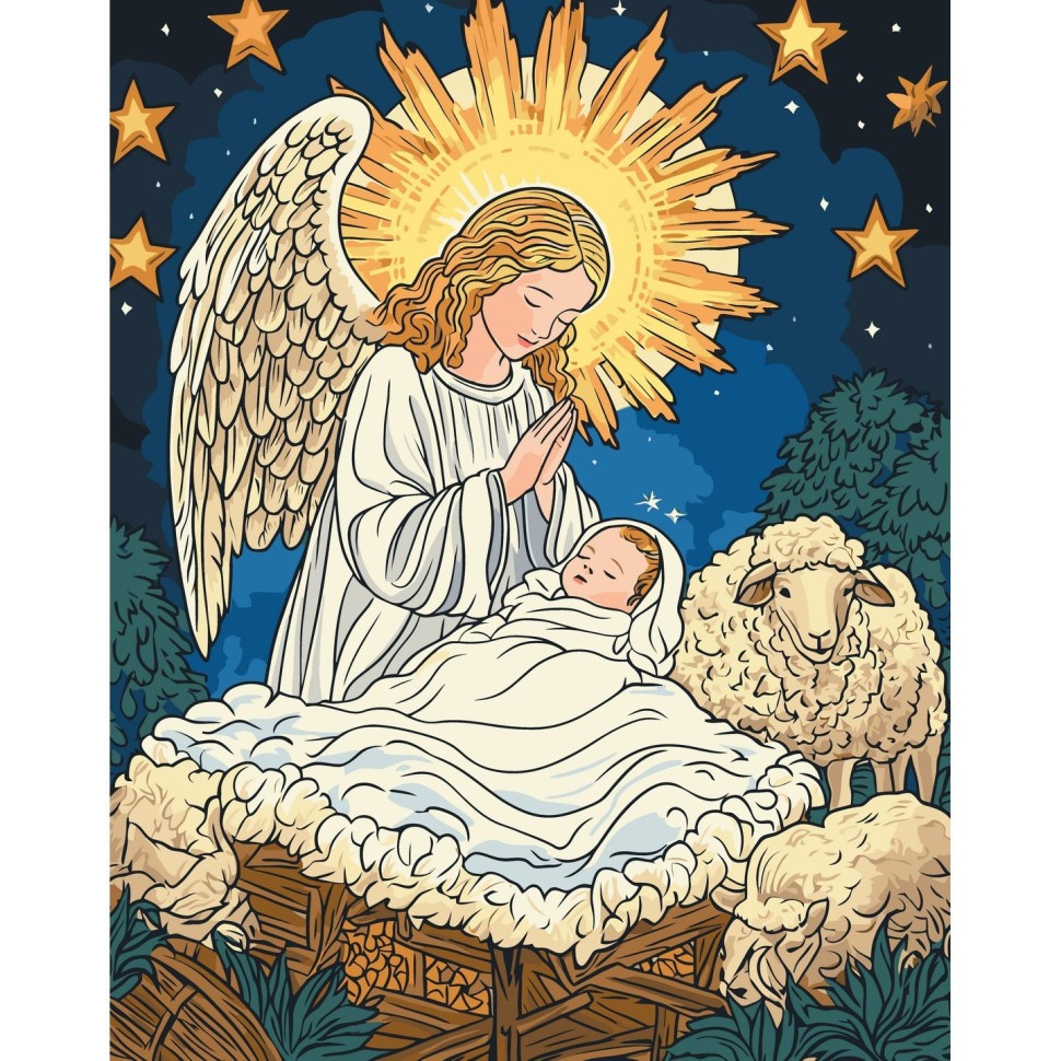 Картина за номерами "Ніч народження" 40х50 см Картина по номерам "Ночь рождения" 40х50 см