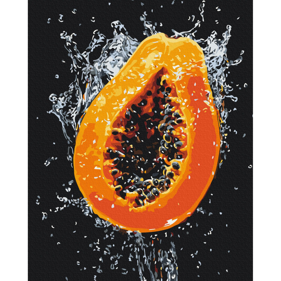 Картина за номерами "Вибух соковитої папаї", 40х50 см Картина за номерами "Вибух соковитої папаї", 40х50 см