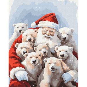 Картина за номерами "Друзі Санти", 40х50 см