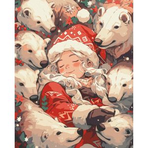 Картина за номерами "Полярні обійми", 40х50 см