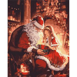 Картина за номерами "Подарунок від Санти", 40х50 см