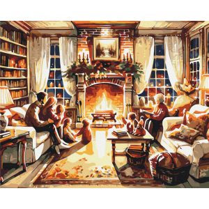 Картина за номерами "Затишний сімейний вечір", 40х50 см