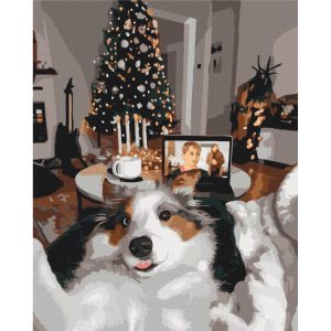 Картина за номерами "Новорічні друзі", 40х50 см