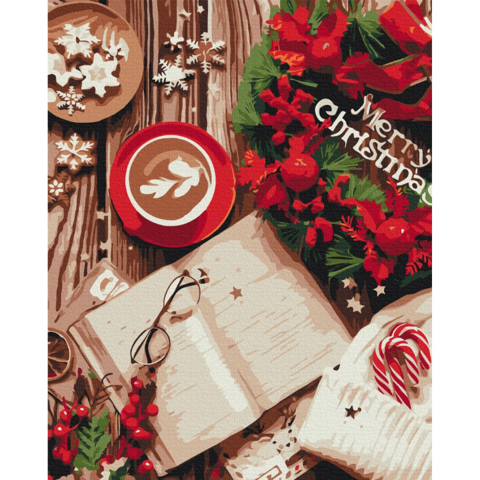 Картина за номерами "Щасливого Різдва", 40х50 см Картина за номерами "Щасливого Різдва", 40х50 см