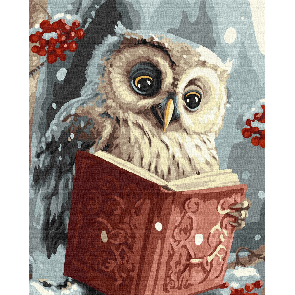 Картина за номерами "Розумна совушка", 40х50 см Картина за номерами "Розумна совушка", 40х50 см