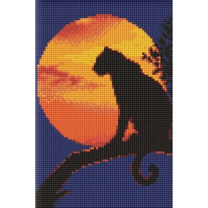 Алмазна мозаїка без підрамника "Грація пантери", 20х30 см