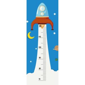 Ростомір за номерами "Космічна ракета" 30х80 см