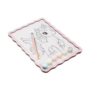 Alternative view of Картина по номерах "Єдиноріг" формат А4 пензлик, фарби, кріплення для стіни